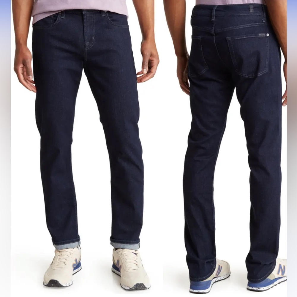 7 for all mankind tonal rinse slimmy dark wash size 34